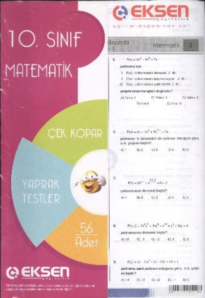 Eksen 10. Sınıf Matematik Yaprak Testler