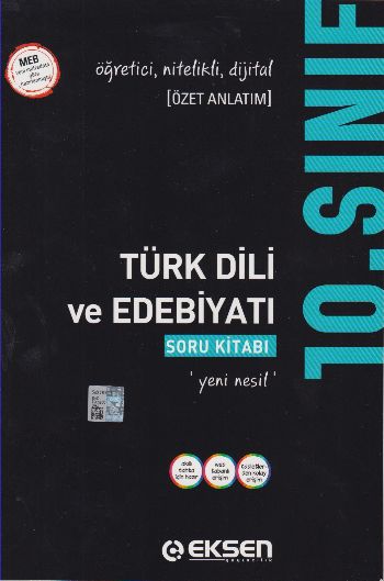 Eksen 10. Sınıf Türk Dili ve Edebiyatı Soru Kitabı Münire Betül Ayyıld