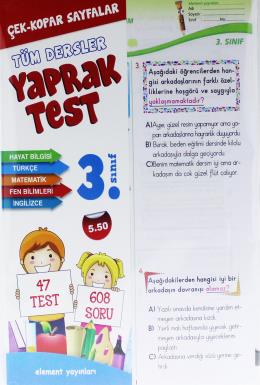 Element 3. Sınıf Tüm Dersler Yaprak Test Kolektif