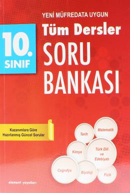 Element Yayınları 10. Sınıf Tüm Dersler Soru Bankası Kolektif