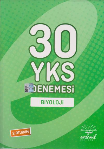 Endemik 30 YKS Biyoloji Denemesi 2. Oturum