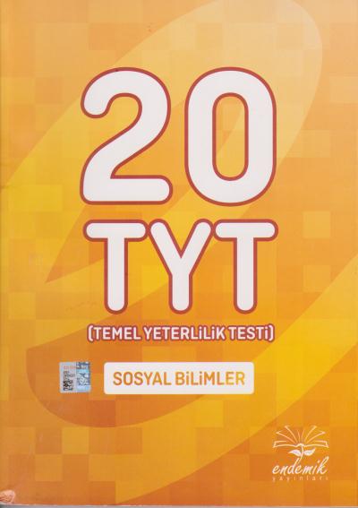 Endemik TYT Sosyal Bilimler 20 Deneme Endemik Yayınları Kolektif