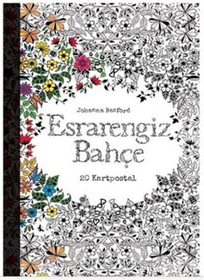 Esrarengiz Bahçe Kartpostal Kitabı - 20 Adet Kartpostal