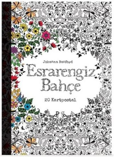 Esrarengiz Bahçe Kartpostal Kitabı - 20 Adet Kartpostal