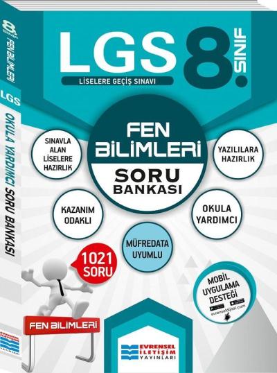 Evrensel İletişim Yayınları 8. Sınıf LGS Fen Bilimleri Soru Bankası Ko