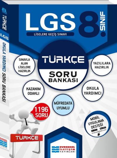 Evrensel 8. Sınıf LGS Türkçe Soru Bankası Evrensel Iletişim Yayınları 