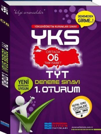 Evrensel YKS TYT 06 Tam İsabet Deneme Sınavı - 1. Oturum