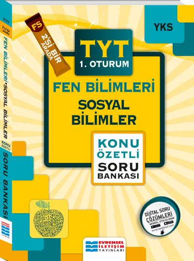 Evrensel YKS TYT Fen Bilimleri-Sosyal Bilimler Konu Özetli Soru Bankası 1. Oturum