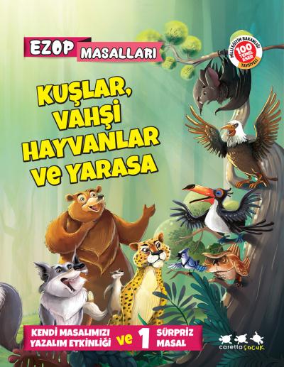 Ezop Masalları - Kuşlar Vahşi Hayvanlar ve Yarasa