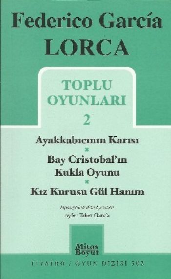 Federico Garcia Lorca Toplu Oyunları-2: Ayakkabıcının Karısı-Bay Cristobal'ın Kukla Oyunu (Brd)