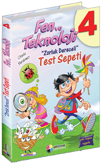 Fen ve Teknoloji 4 Zorluk Dereceli Okula Yardımcı Test Sepeti