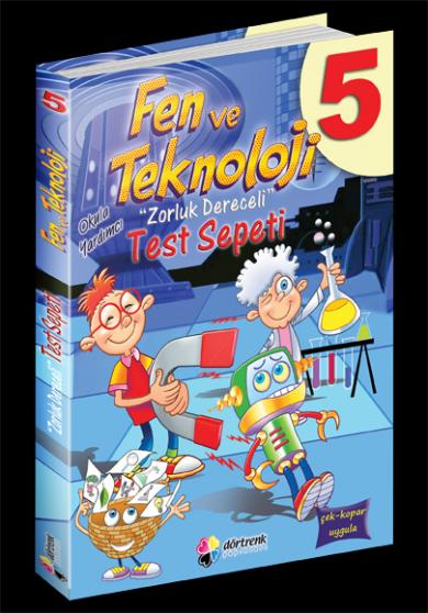 Fen ve Teknoloji 5 Zorluk Dereceli Okula Yardımcı Test Sepeti