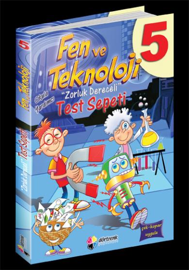 Fen ve Teknoloji 5 Zorluk Dereceli Okula Yardımcı Test Sepeti Kolektif