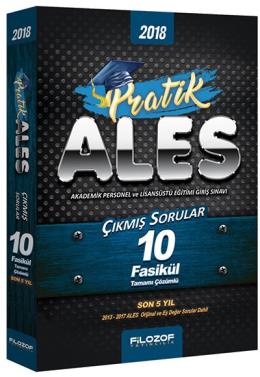 Filozof 2018 ALES Pratik Son 5 Yıl Çıkmış Sorular 10 Fasikül Deneme Ko