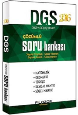 Filozof Yayıncılık 2016 DGS Çözümlü Soru Bankası