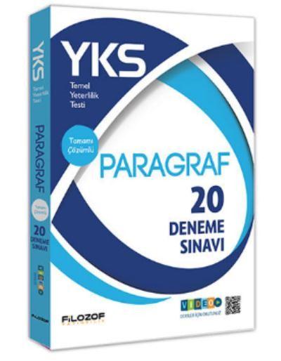 Filozof YKS TYT Paragraf Tamamı Çözümlü 20 Deneme Sınavı Video Destekl