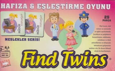 Find Twins Meslekler Serisi-25 Parça Hafıza-Eşleştirme Oyunu