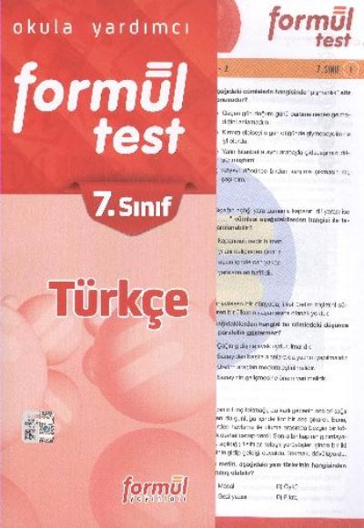 Formül 7. Sınıf Türkçe Yaprak Test Kolektif