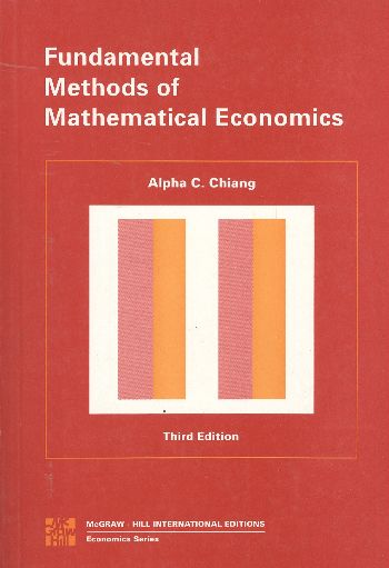 Fundamental Methods Of Mathematical Economics 3 Edition