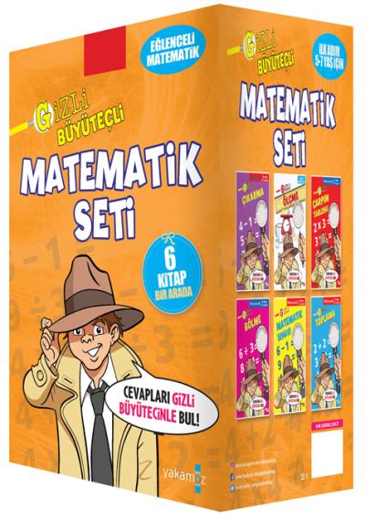 Gizli Büyüteçli Matematik Seti 6 Kitap