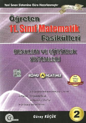 Gür 11. Sınıf Öğreten Matematik Denklem ve Eşitsizlik Konu Anlatımlı