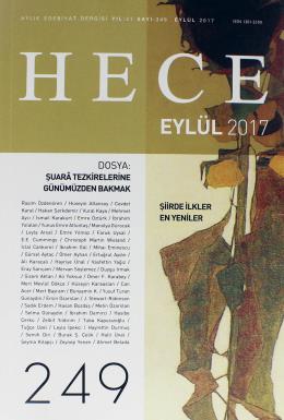 Hece Aylık Edebiyat Dergisi Eylül 2017 Sayı:249 Kolektif