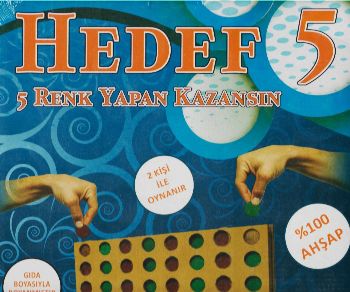 Hedef 5 Ahşap Akıl Oyunları - 5 Renk Yapan Kazansın Kolektif - Hobi Eğ