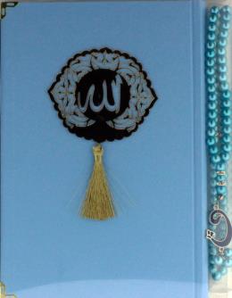 Hediyelik Kur'an-ı Kerim Orta Boy ve İnci Tesbih (Mavi)