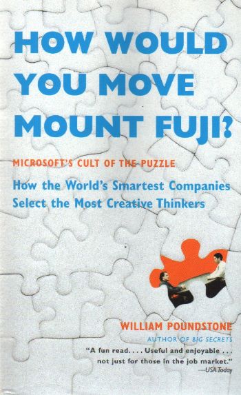 How Would You Move Mount Fuji? %17 indirimli William Poundstone