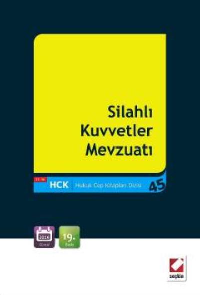 Hukuk Cep Kitapları Dizisi 45 Silahlı Kuvvetler Mevzuatı Seçkin Yayınc