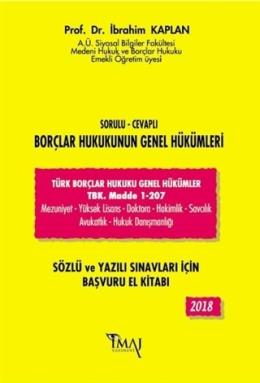 İmaj 2018 Sorulu - Cevaplı Borçlar Hukukunun Genel Hükümleri İbrahim K