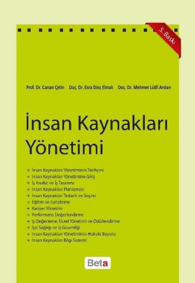 İnsan Kaynakları Yönetimi Canan Çetin-Esra Dinç Özcan-Mehmet Lütfi Ars