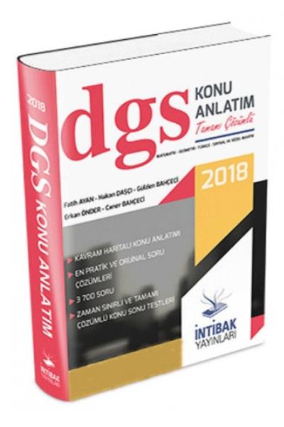 Intibak DGS Tamamı Çözümlü Konu Anlatım 2018