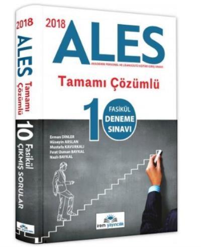 İrem 2018 ALES Tamamı Çözümlü 10 Fasikül Deneme Sınavı Kolektif