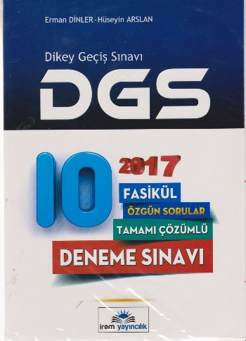 İrem 2017 DGS Fasikül 10 Tamamı Çözümlü Özgün Sorular Deneme Sınavı Er