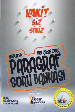 İsem 2017 Vakitsizsiniz Adım Adım Kolaydan Zora Paragraf Soru Bankası