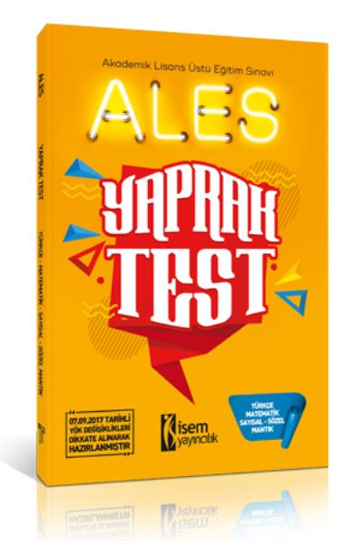 İsem 2018 ALES Yaprak Test