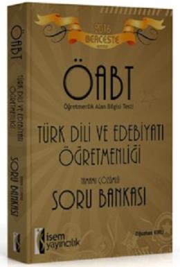 İsem Yayınları 2016 ÖABT Berceste Türk Dili ve Edebiyatı Öğretmenliği 