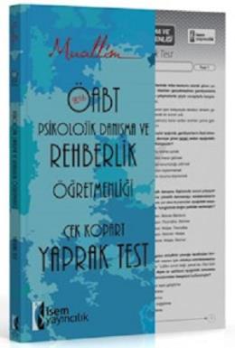 İsem Yayınları 2016 ÖABT Muallim Psikolojik Danışma ve Rehberlik Öğretmenliği Çek Kopart Yaprak Test