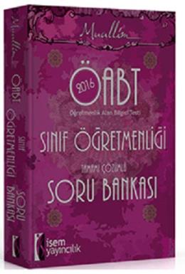 İsem Yayınları 2016 ÖABT Sınıf Öğretmenliği Tamamı Çözümlü Soru Bankas