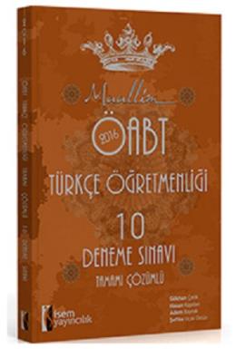 İsem Yayınları 2016 ÖABT Türkçe Öğretmenliği Tamamı Çözümlü 10 Deneme 