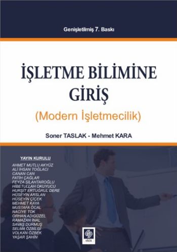 İşletme Bilimine Giriş Modern İşletmecilik Soner Taslak-Mehmet Kara