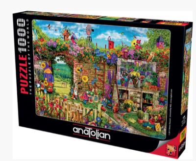 Anatolian-Kalabalık Bahçe 1000 Parça Puzzle (1056) Kolektif