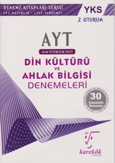 Karekök AYT Din Kültürü ve Ahlak Bilgisi Denemeleri 2. Oturum Kolektif