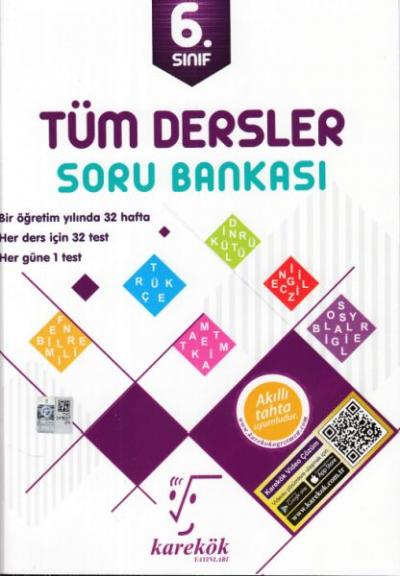 Karekök 6. Sınıf Tüm Dersler Soru Bankası %36 indirimli Komisyon