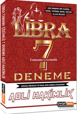 Kariyer Meslek 2017 Libra Adli Hakimlik Tamamı Çözümlü 7 Deneme