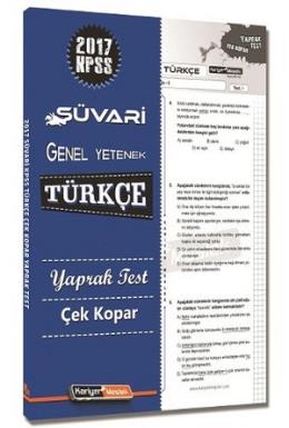 Kariyer Meslek 2017 Süvari Türkçe Çek Kopar Yaprak Test