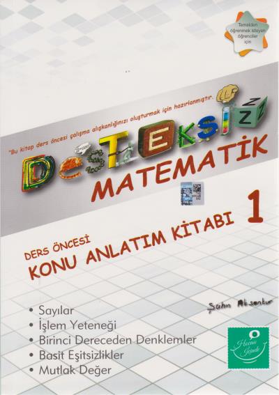 Kartezyen Desteksiz Matematik Ders Öncesi Konu Anlatım Kitabı 1 Kolekt