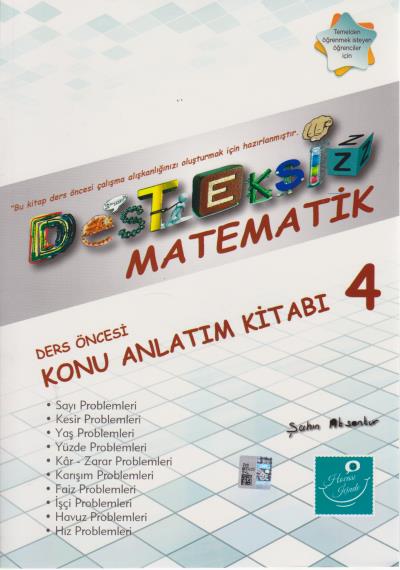 Kartezyen Desteksiz Matematik Ders Öncesi Konu Anlatım Kitabı 4 Kolekt