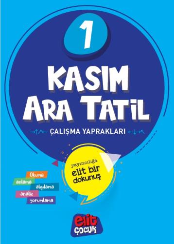 Elitçocuk 1.Sınıf Kasım Ara Tatil Çalışma Kitabı